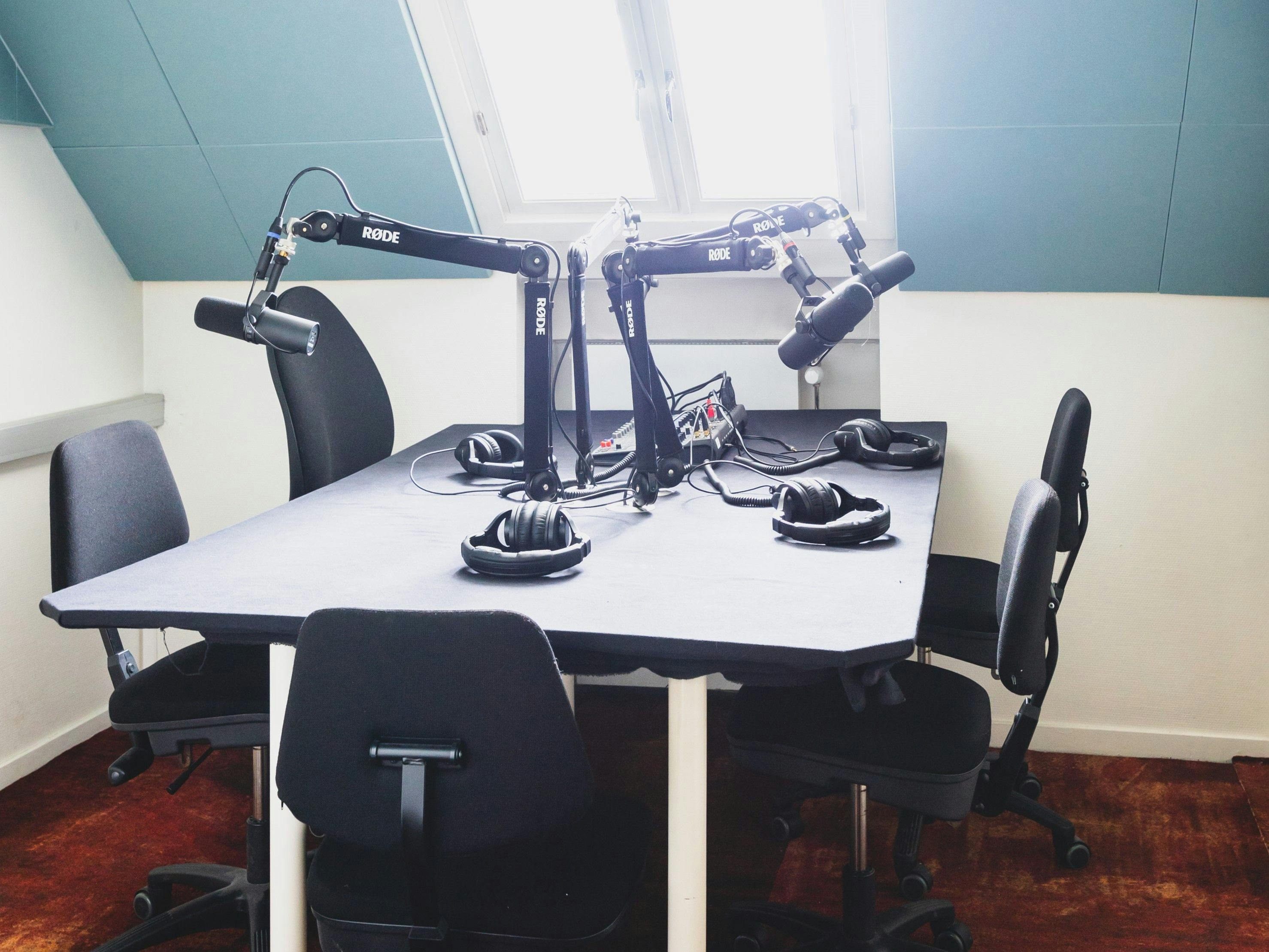Photo of the podcast room